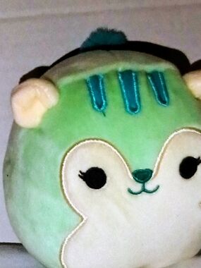 Plush Small Pets Green Plush Toy - Soft Squeaky Pet Plush